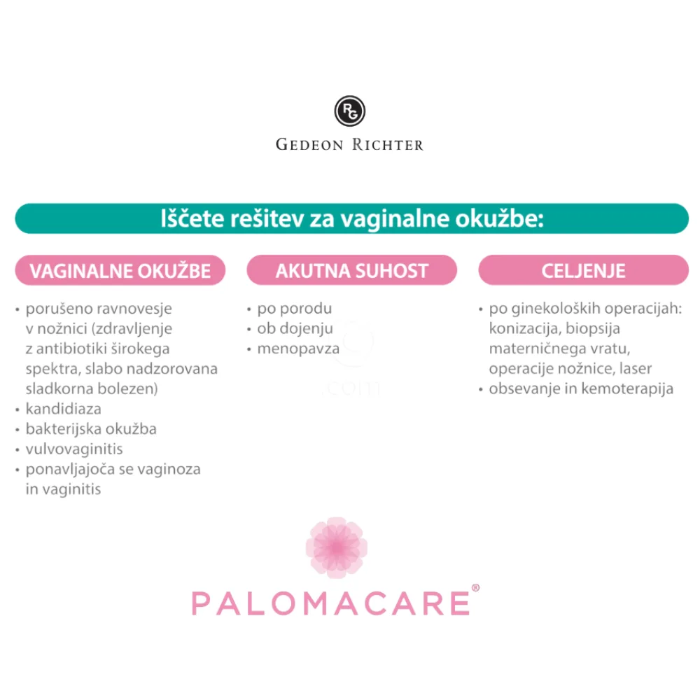 Palomacare, vaginalni gel (6 x 5 ml)